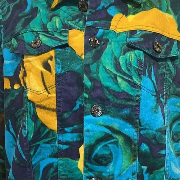 Isaac‎ Mizrahi Multi-Coloured Denim Jacket Size M - Picture 3 of 12